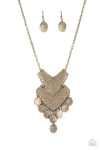 Load image into Gallery viewer, Keys To The Animal Kingdom Brass Necklace