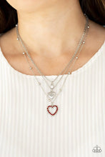 Load image into Gallery viewer, Never Miss A Beat Red Necklace