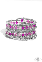 Load image into Gallery viewer, ICE knowing You Pink Coil Bracelet