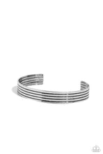 Load image into Gallery viewer, Metro Lineman Silver Men’s Bracelet Cuff