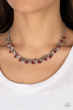 Load image into Gallery viewer, Soft Hearted Shimmer Red Necklace