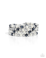 Load image into Gallery viewer, Serene Stack Blue Coil Bracelet