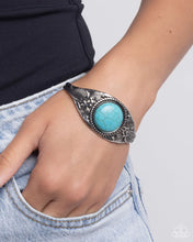 Load image into Gallery viewer, Whimsically Winslow Blue Cuff Bracelet