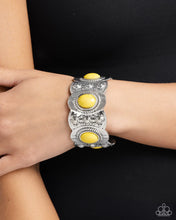 Load image into Gallery viewer, Exotic Excavation Yellow Cuff Bracelet