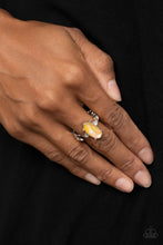 Load image into Gallery viewer, Stellar Sensation Yellow Skinny Band Ring
