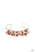 Load image into Gallery viewer, Handcrafted Headliner Orange Cuff Bracelet