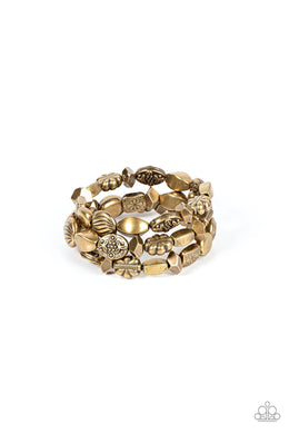 Charmingly Cottagecore Brass Coil Bracelet