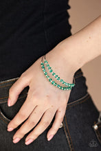 Load image into Gallery viewer, Prismatic Posh Green Coil Bracelet