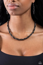Load image into Gallery viewer, Braided Ballad Black Necklace