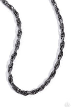 Load image into Gallery viewer, Braided Ballad Black Necklace