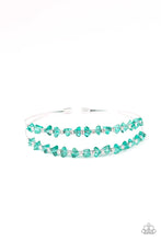 Load image into Gallery viewer, Prismatic Posh Green Coil Bracelet