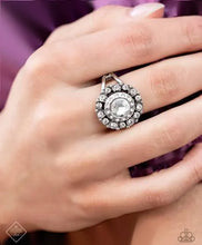 Load image into Gallery viewer, Twinkling Trance White Skinny Band Ring