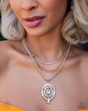 Adorably Administrative Gold Necklace