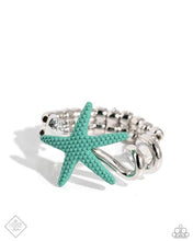 Load image into Gallery viewer, Wish Upon a Starfish Blue Skinny Band Ring