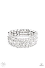 Load image into Gallery viewer, Bling of the Ball White Skinny Band Ring