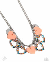 Load image into Gallery viewer, Look the Heart Orange Necklace