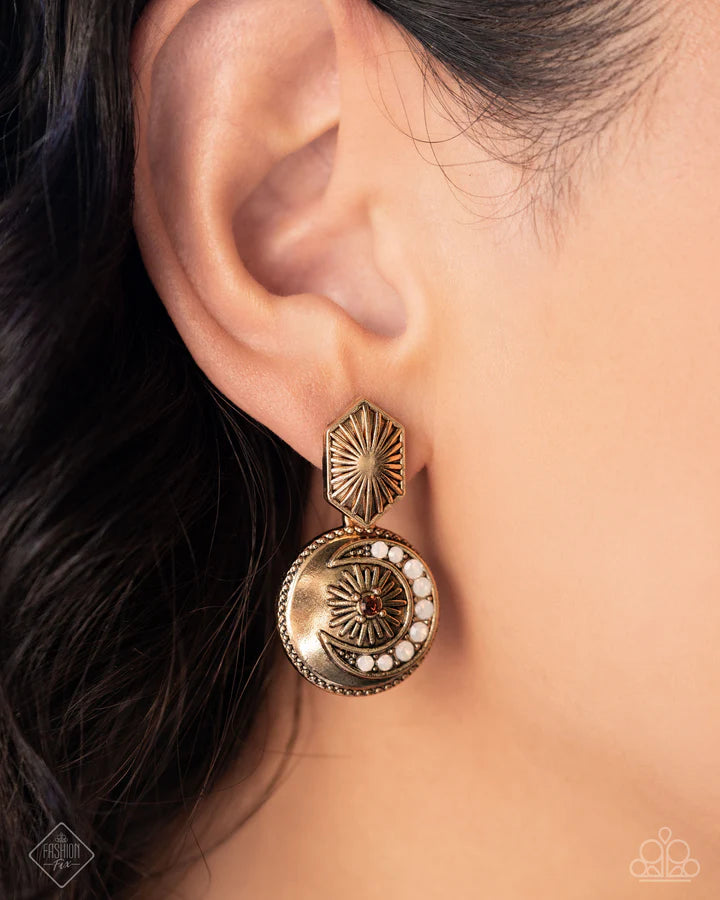Eclectic Energy Gold Earrings