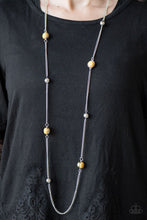 Load image into Gallery viewer, Accentuate the Positives Yellow Necklace