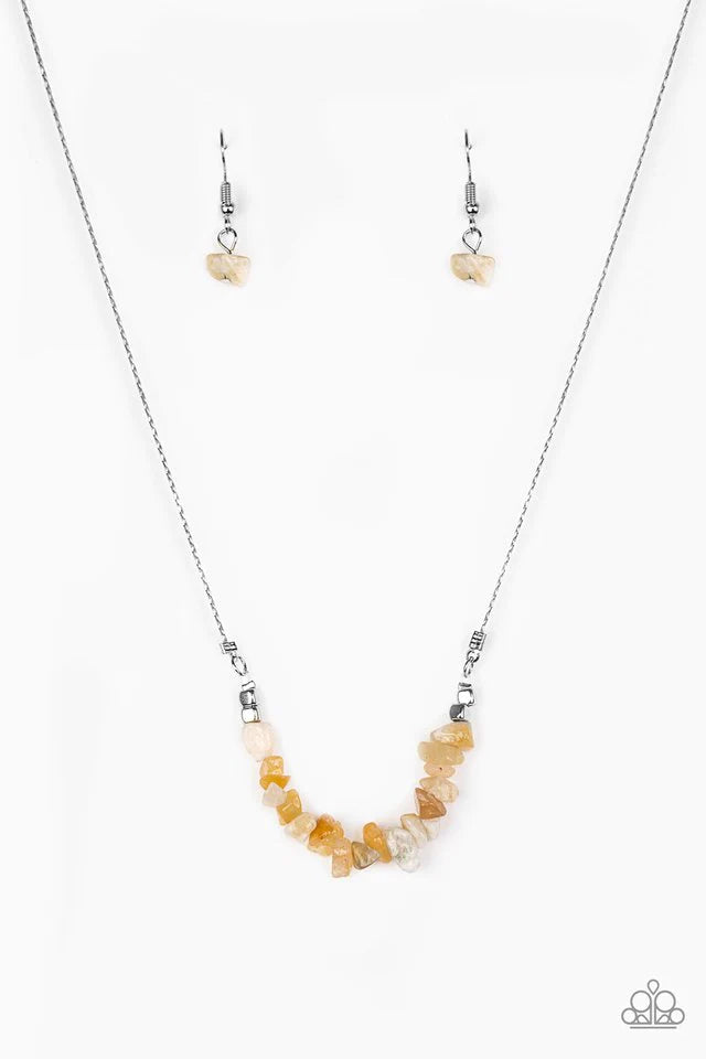 Back to Nature Yellow Necklace