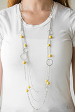 Load image into Gallery viewer, Beachside Babe Yellow Necklace
