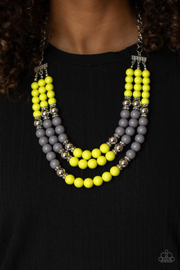 Bead Your Own Drum Yellow Necklace