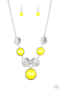 Bohemian Bombshell Yellow Necklace