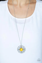 Load image into Gallery viewer, Celestial Compass Yellow Necklace
