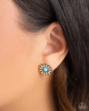 Load image into Gallery viewer, Santa Fe Showcase Yellow Post Earrings
