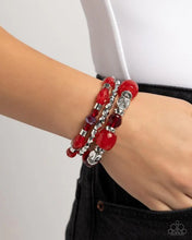 Load image into Gallery viewer, Defaced Dare Red Bracelet