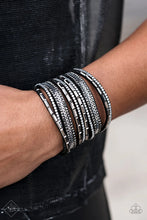 Load image into Gallery viewer, A Wait and Sequin Attitude Black Wrap