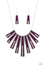 Load image into Gallery viewer, FAN-tastically Deco Purple Necklace