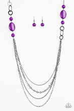 Load image into Gallery viewer, GLAMMED By Association Purple Necklace