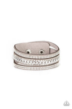 Load image into Gallery viewer, Rollin in Rhinestones Silver Wrap