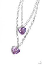 Load image into Gallery viewer, Layered Love Purple Necklace