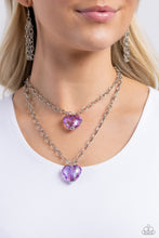 Load image into Gallery viewer, Layered Love Purple Necklace