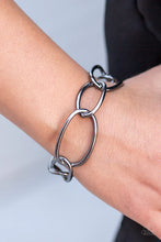 Load image into Gallery viewer, Chain and Simple Black Cuff