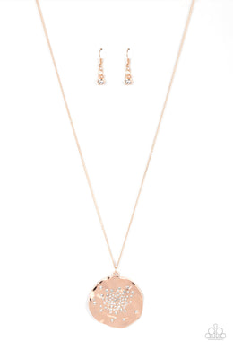Boom and Combust Rose Gold Necklace