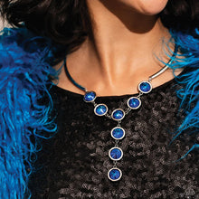 Load image into Gallery viewer, Cheers to Confidence Blue Necklace