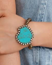Load image into Gallery viewer, Earthy Excavation Brass Bracelet