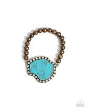 Load image into Gallery viewer, Earthy Excavation Brass Bracelet
