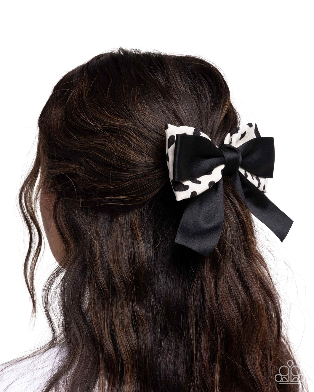 Cow Chic White Hair Clip