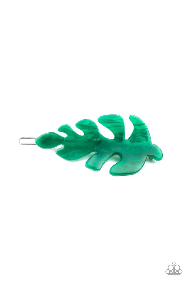 Leaf Your Mark Green Hair Clip