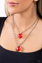 Load image into Gallery viewer, Layered Love Red Necklace