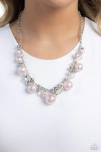 Load image into Gallery viewer, Scratched Shimmer Pink Necklace