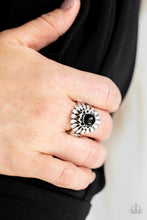 Load image into Gallery viewer, Poppy Pep Black Ring