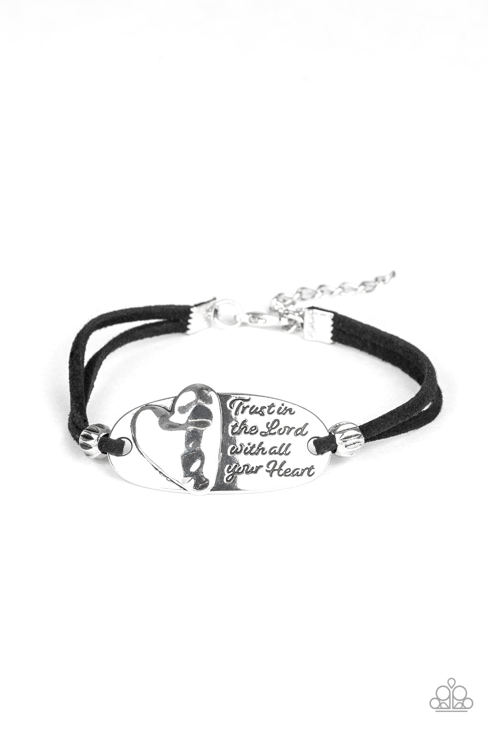 A full Heart Silver Clasp Bracelet