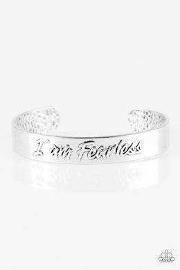 I am Fearless Silver Cuff