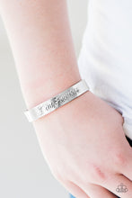 Load image into Gallery viewer, I am Fearless Silver Cuff