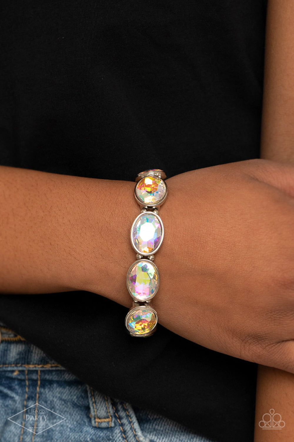 Diva in Disguise Multi Iridescent Bracelet