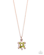 Load image into Gallery viewer, Turtle Tale Rose Gold Necklace
